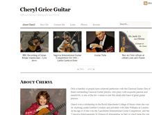 Tablet Screenshot of cherylgriceguitar.com